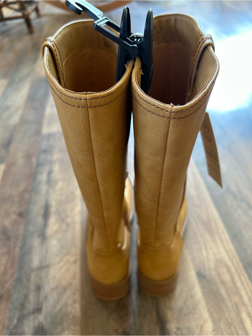 NWT No Boundaries Women's Tan Pull-On Western Mid-Calf Boots Sz 8W - Picture 4 of 6
